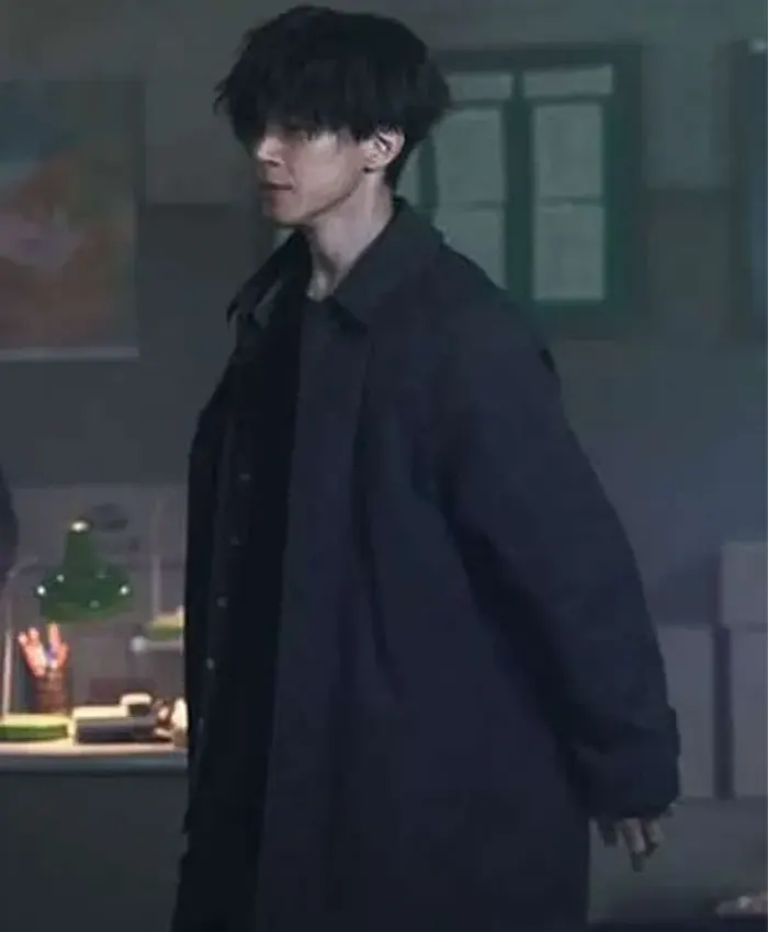 The Old Woman with the Knife 2025 Kim Mu-yeol Black Trench Coat