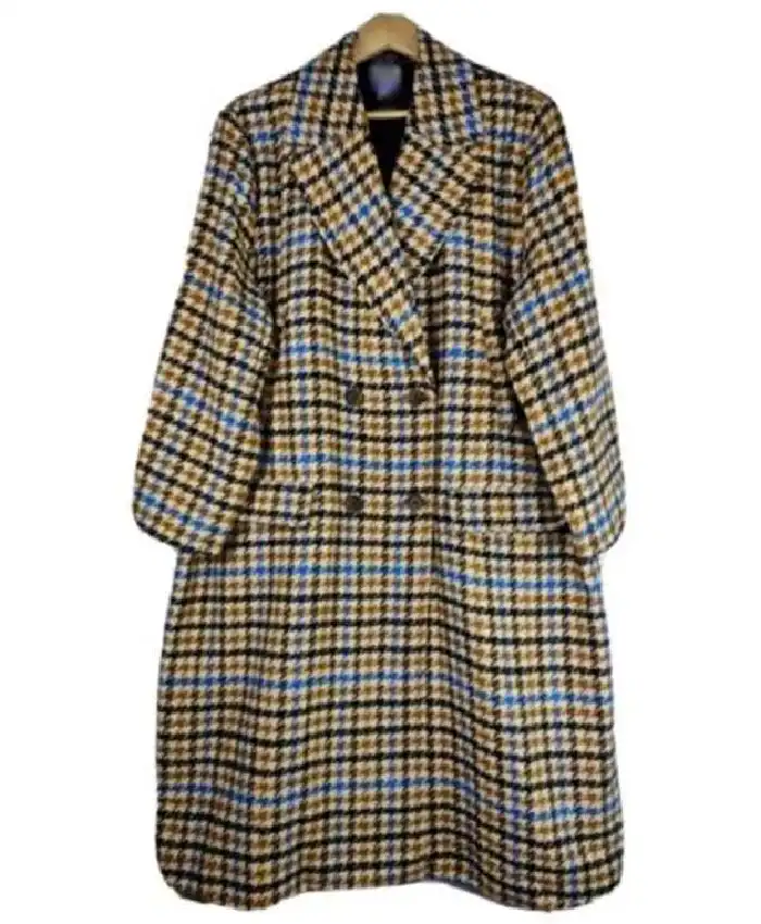 The Other Black Girl Sinclair Daniel Houndstooth Checked Coat