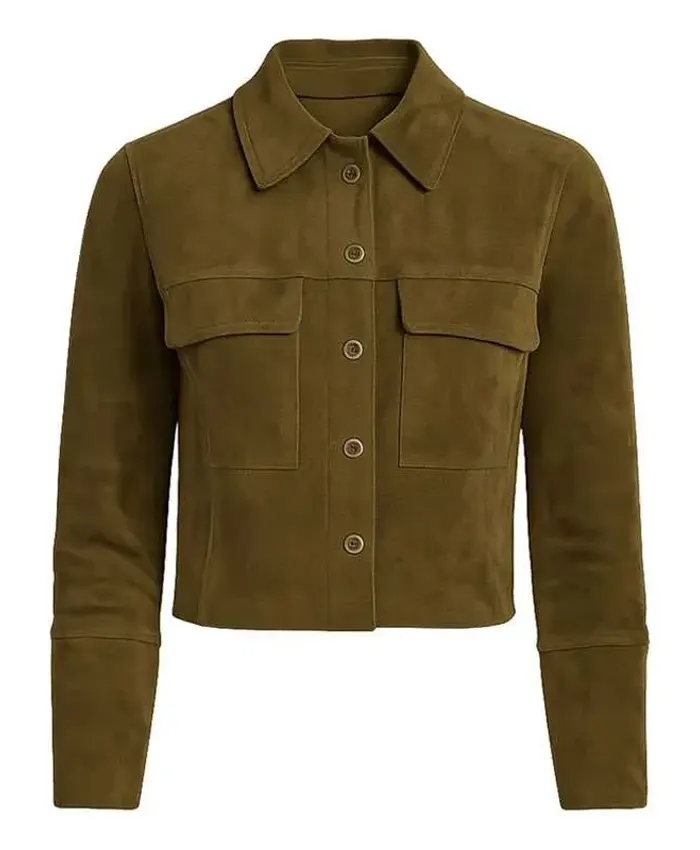 Nyla Harper The Rookie S08 Mekia Cox Green Suede Leather Jacket