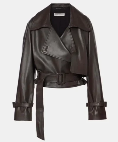 The Traitors US Season 4 Caroline Stanbury Leather Jacket
