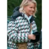 The Traitors US S04 Caroline Stanbury Houndstooth Puffer Jacket