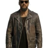The Wrecking Crew 2026 Jonny Distressed Brown Leather Jacket