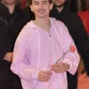 Timothee Chalamet Pink Hoodie