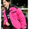 Timothee Chalamet Pink Puffer Jacket