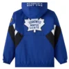 Toronto Maple Leafs OVO Hooded Half-Zip Blue Jacket