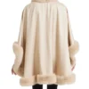 Tunie Beyond The Gates 2026 Faux Fur Trim Beige Cape
