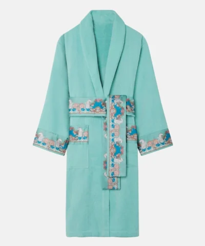 Turquoise Versace Robe