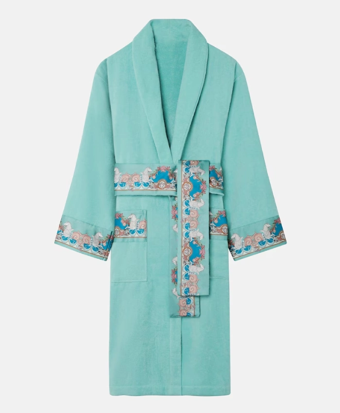 Turquoise Versace Robe
