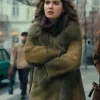 Twila Hasbeck TV Series Ponies S01 Haley Lu Richardson Suede Fur Coat