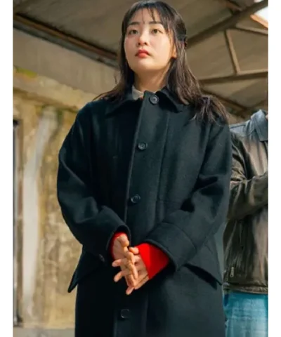Typhoon Family Kim Min-ha Black Wool Coat