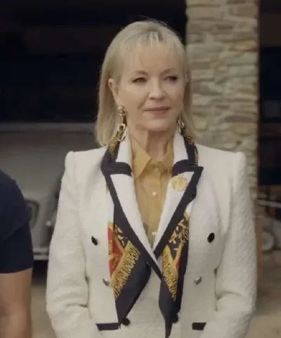 Under The Vines Rebecca Gibney White Blazer