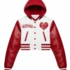 Valentine Day Lovers Club Varsity Hooded Jacket