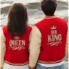 Valentine Her King and His Queen Varsity Jacket
