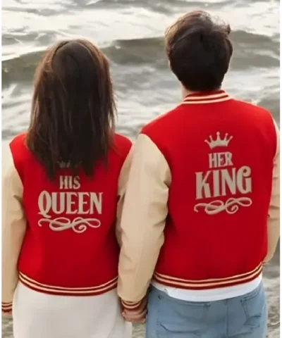 Valentine Her King and His Queen Varsity Jacket
