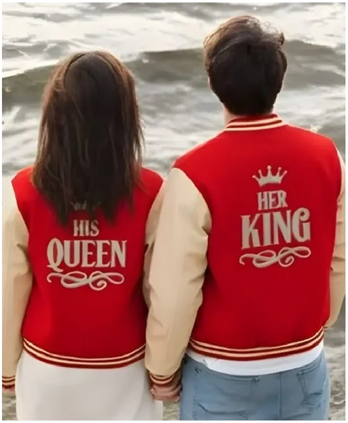 Valentine Her King and His Queen Varsity Jacket