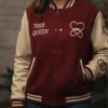 Valentine Matching Couple Varsity Jacket For Woman