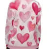Valentine Pink Heart Printed Bomber Jacket