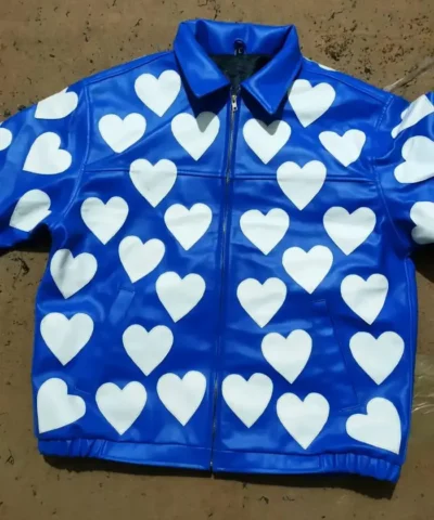 Valentines Day Heart Leather Jacket