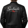 Valentine`s Day Soulmate Black Leather Jacket