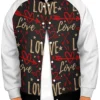 Valentines Day Baseball Bomber Varsity Jacket