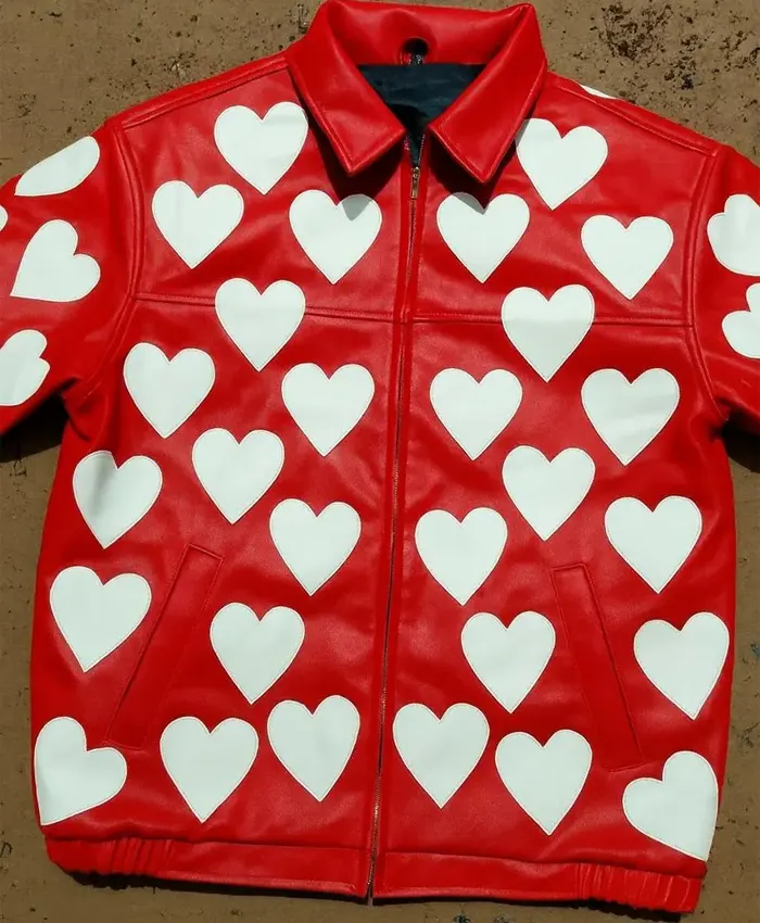 Valentines Day Heart Leather Red Jacket