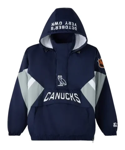Vancouver Canucks OVO Blue Hooded Jacket