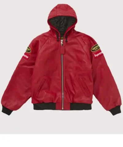 Vanson Leather Hooded Jacket