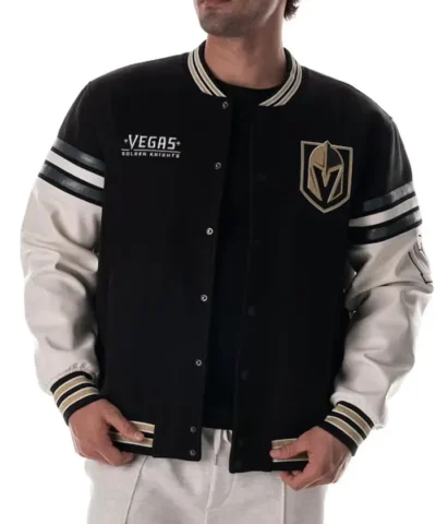 Vegas Golden Knights Drop Shoulder Varsity Jacket