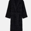 Versace Black Hooded Robe