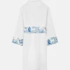 Coral Theatre Blue Printed Belt Versace Robe