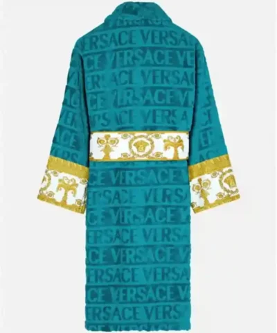 Shop Versace Green Bath Robe