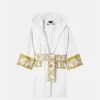 Versace Hooded Short White Robe