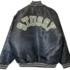 Vintage x Stussy Black Varsity Jacket