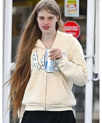 Vivian Jenna Wilson Beige Hoodie