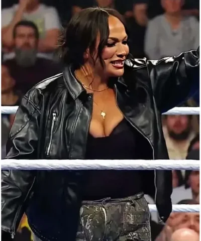 WWE Nia Jax Black Leather Jacket