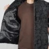 Warm Broadtail Persian Karakul Lamb Fur Winter Black Vest Special