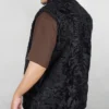 Broadtail Persian Karakul Lamb Fur Winter Black Vest