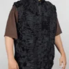 Warm Broadtail Persian Karakul Lamb Fur Winter Vest
