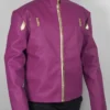 TV Series What If 2021 Star Lord Purple Leather Costume Jacket