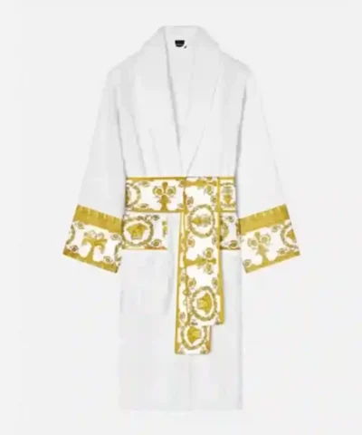 White Versace Bath Robe
