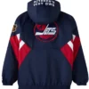 Winnipeg Jets OVO Hooded Half-Zip Navy Jacket