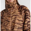 Zebra-Print Jacquard Coat