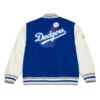 Los Angeles Dodgers Off Day Varsity Royal and Eggshell Full-Snap Jacket