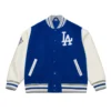 LA Dodgers Off Day Royal and Eggshell Varsity Jacket