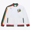 1995-96 Seattle Supersonics White Warm-Up Jacket