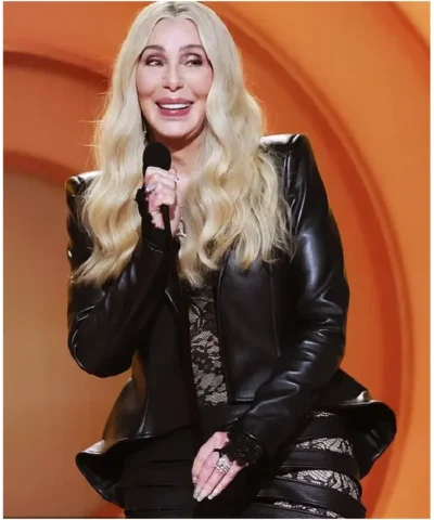 68th GRAMMY Awards 2026 Cher Black Leather Jacket