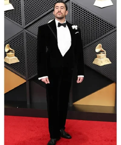 68th GRAMMY Awards Bad Bunny Black Velvet Suit