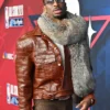 75th Pro Basketball All-Star Game Shai Gilgeous-Alexander Brown Leather Jacket