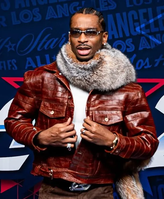 75th Pro Basketball All-Star Game Shai Gilgeous-Alexander Leather Jacket