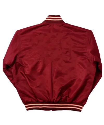 80’s Virginia Tech Full-Snap Satin Burgundy Jacket